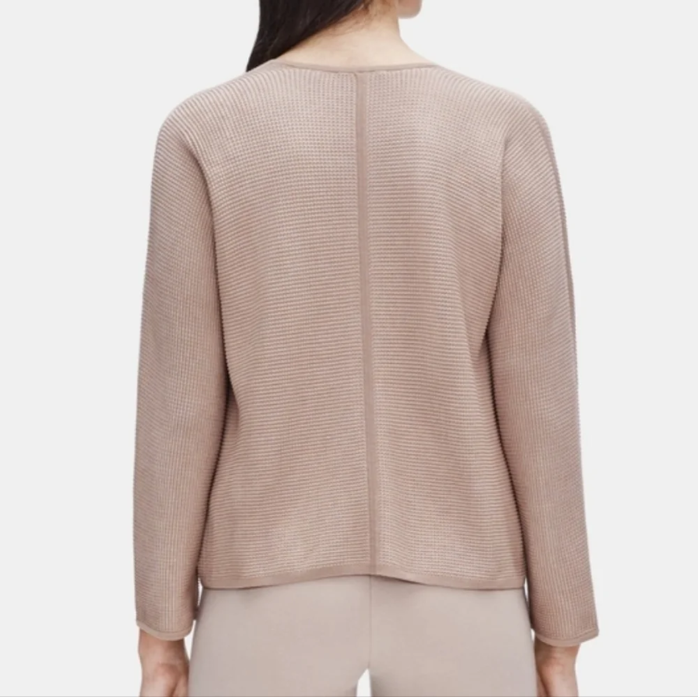 ❤️ EILEEN FISHER SILK ORGANIC COTTON CARDIGAN SWEATER, SMALL - Picture 3 of 13